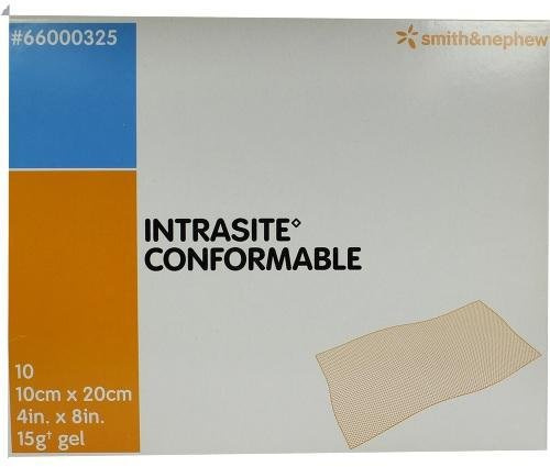Intrasite Conformable Gelkompr.10x10cm 10 St