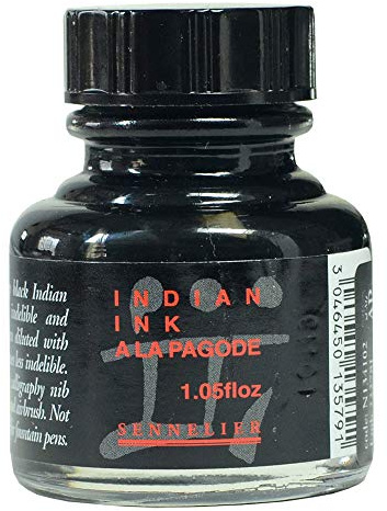 Sennelier Indian Ink Ala Pagode Black 30Ml