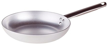 Pentole Agnelli ALMA111BB40 Pentole à Tête Fraisée Basse avec Poignée Tubulaire, Acier Inoxydable, 40 cm
