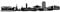 Samunshi® Wandtattoo Kaiserslautern Skyline Wandaufkleber 220 x 38cm schwarz