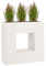 Pflanzwerk® Maceta Fibra de Vidrio Vista Arena 66x66x28cm XXL *Resistente a Las heladas* *Protección UV* *Calidad Europeo*