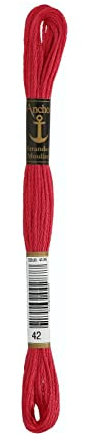 Anchor Sticktwist 4635000-00042 pink Stickgarn, 100 % Baumwolle