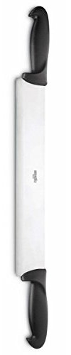 AUSONIA - COUTEAU À FROMAGE PROFESSIONNEL AVEC DOUBLE MANCHE À DEUX MAINS AVEC LAME EN ACIER INOX 440 DE 36 CM ET MANCHE ATOXIQUE EN POLYPROPYLÈNE
