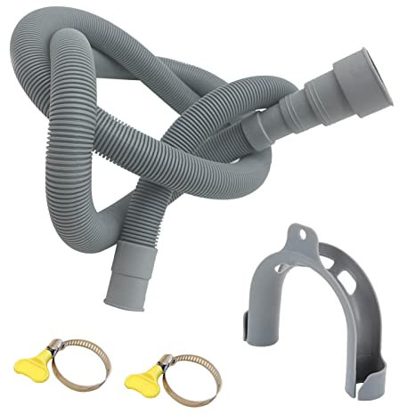 Vigcebit Waschwasserschlauch-Kit - Verdickte Spülmaschinenschlauchverlängerung mit Schelle - Installation Waschschlauch Ablauf Ersatz für 20 mm 24 mm 30 mm 38 mm Trimmschnittstellen