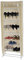 Mendler Schuhschrank Campingschrank Faltschrank Stoff 140x52x18cm Creme