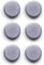 Zeller 11203 Magnet-Set 6-teilig, ø 2.7 cm, edelstahl