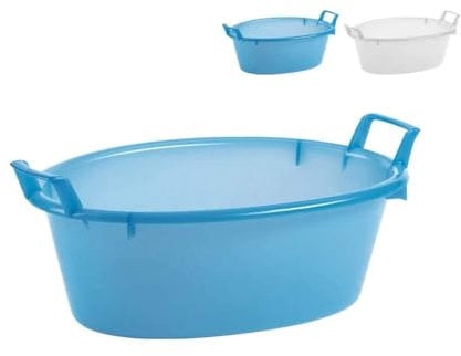 Stefanplast, Bassine Ovale 31500, 30 x 50 x 18 cm, modèles Assortis