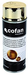 Cofan Pintura en Spray Efecto Cromo | Oro o Plata | Envase de 400 ml | Pintura en Aerosol