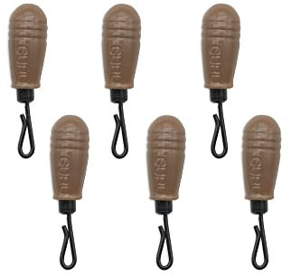 Guru Speed Perlen mit 6 Perlen pro Packung, ideal für Feederfischen, braun, Kugelförmig, Gummi, Fischerperle