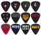 Perri's Leathers Ltd. - Gitarren-Plektren - Zelluloid - KISS - Offizielles Lizenzprodukt - Verschiedene Muster - Medium 0.71mm - 12er-Pack - Hergestellt in Kanada (LP12-KISS1)