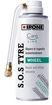 IPONE - Pannenschutzspray SOS TYRE - Repariert und Füllt Ihren Reifen - Transportables Format
