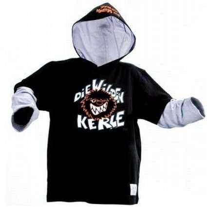Die Wilden Kerle Langarmshirt mit Kapuze, 128