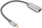 POPPSTAR USB-C auf HDMI 2.0 (20cm Adapter-Kabel, grau, gesleevt, Thunderbolt 3 kompatibel, 4k UltraHD)