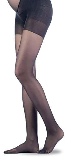 MARILYN transparente Umstandsstrumpfhose mit besonderen Zwickel um Bauchbereich, 40 Denier