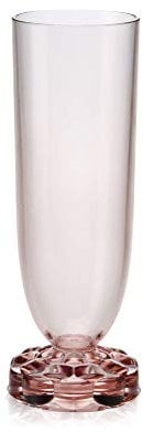 Kartell Jaleas Familia Copa flauta, Rosa, Juego de 4 Piezas