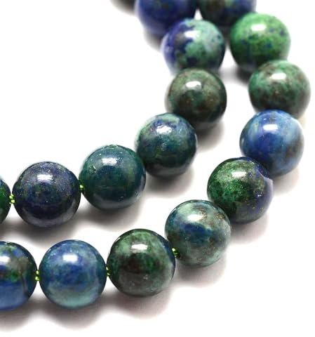 Blue/Green Chrysocolla Beads Plain Round 4mm Dyed Strand of 95+