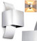 HOFSTEIN Wandlampe Kapstadt, Wandleuchte aus Aluminium in Chrom, Wandspot 1-flammig, 1 x G9, Wandstrahler mit Lichteffekt, ohne Leuchtmittel