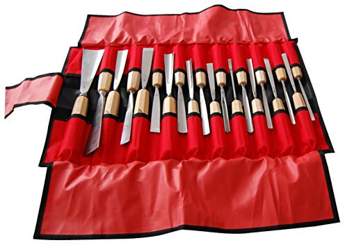 Stubai Stechbeitel-Satz in Rolltasche, 20-teilig, rot, 560220