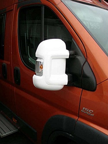 Milenco 4732 Van Mirror Protectors - White - Fiat Ducato / Peugeot Boxer / Citroen Relay, 40.0 cm*25.0 cm*22.0 cm
