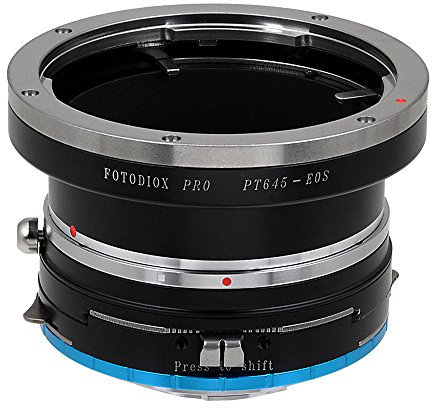 Fotodiox Pro Lens Mount Shift Adapter Pentax 645 (P645) Mount Lenses to Fujifilm X-Series Mirrorless Camera Adapter - fits X-Mount Camera Bodies such as X-Pro1, X-E1, X-M1, X-A1, X-E2, X-T1