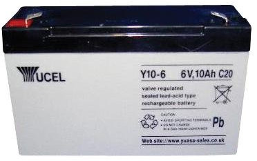 YUASA Y10-6 BATTERY LEAD ACID 6V 10AH YUCEL [1] Pro-Series (Epitome Verified)
