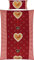 Kaeppel Bettwäsche Feinbiber rot Größe 1x 135x200 cm + 1x 40x80 cm