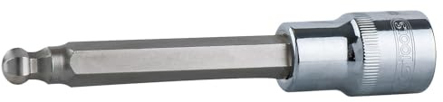 KS Tools 918.1771 1/2 CHROMEplus Bit-Stecknuss Innensechskant,Kugelkopf,lang,5mm