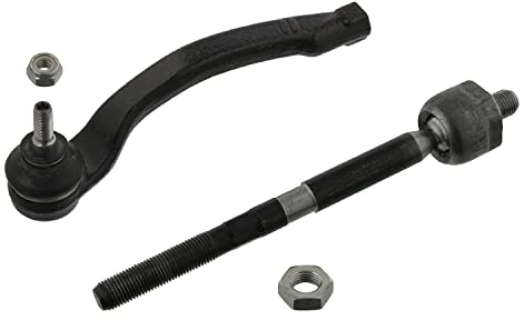 febi bilstein 37617 Spurstange mit Endstück, Mutter und Sicherungsmutter, 1 Stück