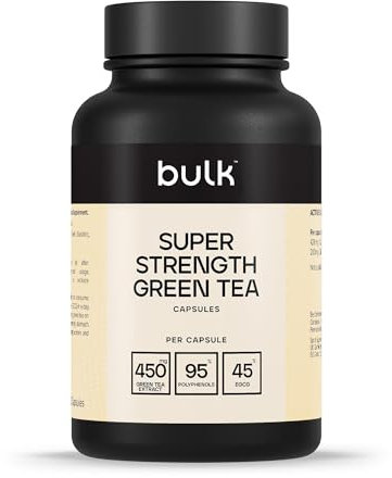 Bulk Super Strength Green Tea Capsules, 450 mg, Pack of 90, Packaging May Vary
