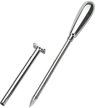 Kerbl Trokar 12 cm, m. 2 Kanülen