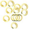 Trimming Shop 100 X 20mm Ösen mit Scheiben für Banner und Leder - Tüllen für Bänder, Schnürung und Stoff in Kunst und Nähen Projekte für Beutel Scrapbooking und Kleidung Reparatur - 20 mm, Gold, 20mm
