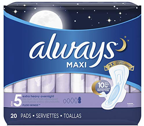 Always Maxi Damen Slipeinlagen mit Flügeln, sehr saugfähig, geruchlos, 20 Stück pro Packung, 40 Stück