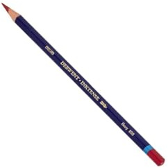 Derwent Inktense Permanent Watercolour Single Pencil, Cherry (0510), 4mm Premium Core Strength, Water-Soluble, Ideal for Drawing, Colouring & Painting on Paper & Fabric, Professional Quality (2301861)