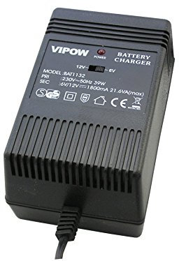 VIPOW Chargeur de Batterie pour 6 V et 12 V 6-fm-12/Batterie au Plomb, Max. 39 W