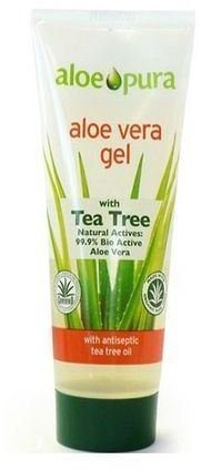 (Pack Of 10) Organic Aloe Vera Gel with Tea Tree | ALOE PURA
