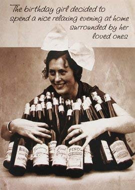 Paperlink Birthday Card (ERH049) - Loved Ones - Woman with Bottles of Wine
