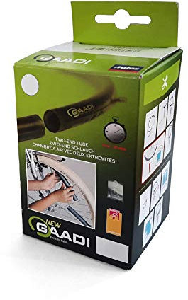 GAADI Fahrradschlauch Auto Schrader Ventil 40 mm Zwei-end-Schlauch, Schwarz, 24 Zoll