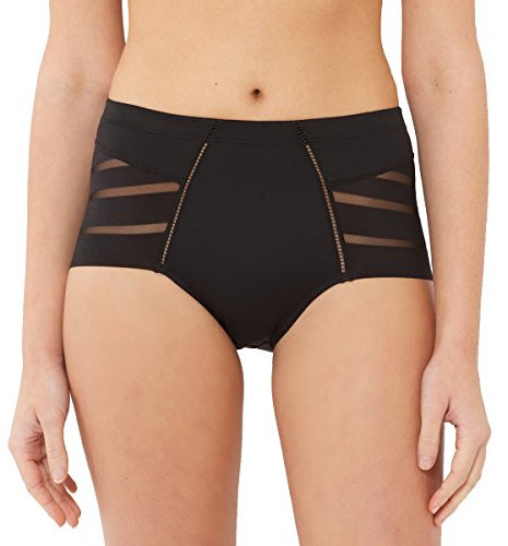DIM Culotte Femme Diam's Control Medium Effet Ventre Plat x1, Noir, 3XL