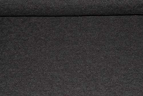 alles-meine.de GmbH 1 m * 1,40 m Jersey Stoff - Blumenranken schwarz braun - Jerseystoff Meterware Blumen - Stretch Stoffe Baumwolle Baumwollstoff bunt geblümt
