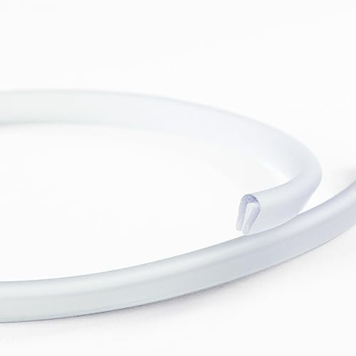 EUTRAS Kantenschutz KSO4004 Keder Schutzleiste – für Kanten 0,4 – 1,5 mm – transparent – 20 m