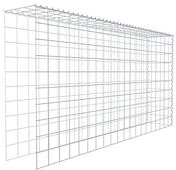 GABIONA Gabione zur Erweiterung (L x H x T cm: 200 × 100 × 30) – Steinkorb aus 4 mm Draht, Spiralverschluss – für Verlängerung in Länge und Höhe, ohne Stirn- und Bodengitter – Gabionenzaun