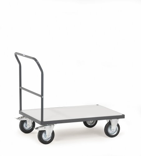 Fetra Transportgeräte mtsca4 Regal Wagen Transport ESD, Griff Design, 276 mm Rollen, 200 mm Durchmesser, 1200 mm x 800 mm Plattform