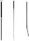 WALDHAUSEN Dressurgerte - Veloursgriff, 110 cm, schwarz