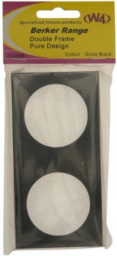 W4 Berker Double Frame Fitting - Black