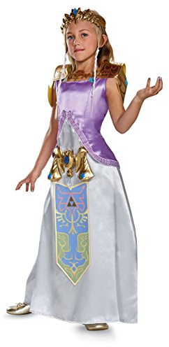 Zelda Deluxe Costume, Official Legend of Zelda Nintendo Costume, Small/4-6X