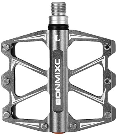 BONMIXC Fahrradpedale 9/16 Abgedichtetes Lager Starke Struktur Ultrathin Mountainbike Pedale Legierung Rennrad Pedale (Titan)