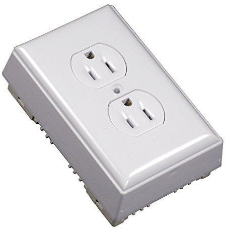 Legrand Wiremold NMW2-D Nonmetallic Raceway Electrical Outlet Kit White 1pk