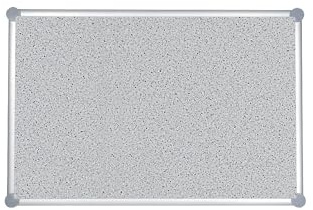 MAUL Pinnwand 90x120 cm grau MAULpro robuster Alurahmen Büro Homeoffice | sicherer Halt für Notizen, flexibel hoch oder quer nutzbar, pflegeleichte Strukturoberfläche, einfache Wandmontage