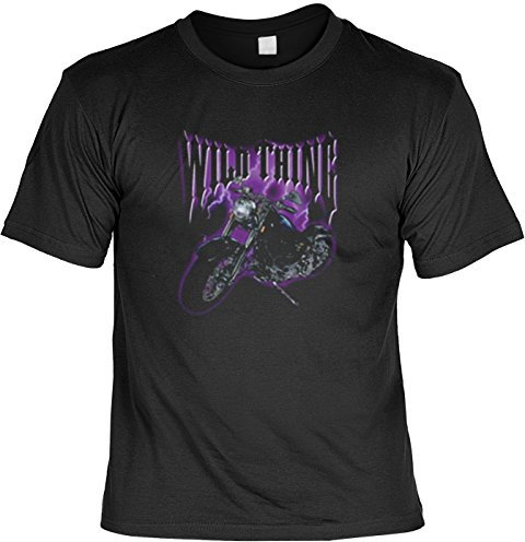 Motorrad Biker Tshirt Wild Thing Fb schwarz Größe XXL