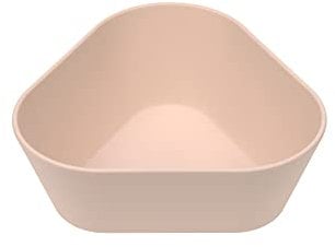 LÄSSIG Kinder Schüssel ohne Melamin, BPA-frei, aus Biokomposit/Bowl Geo, powder pink